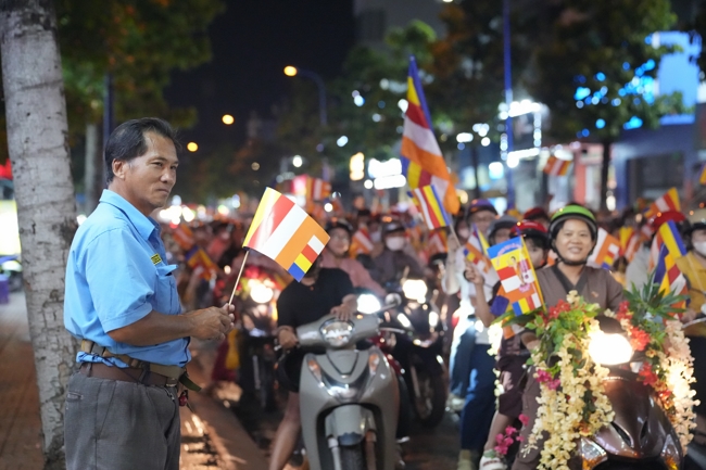 Parade with floats celebrating for the Buddha Birthday 2026