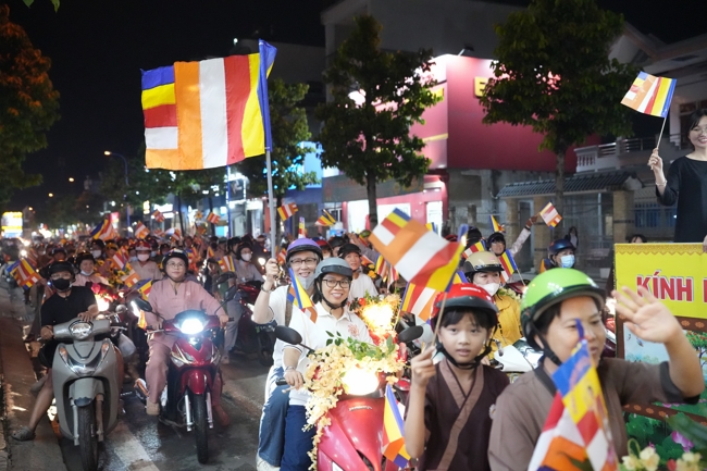 Parade with floats celebrating for the Buddha Birthday 2026