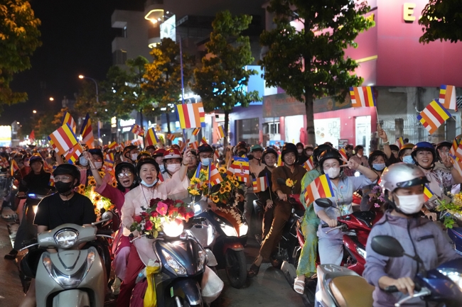 Parade with floats celebrating for the Buddha Birthday 2026