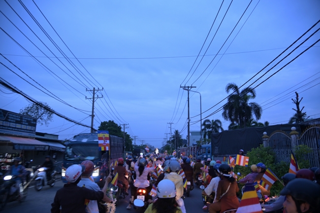 Parade with floats celebrating for the Buddha Birthday 2026