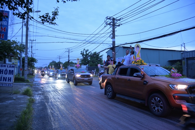 Parade with floats celebrating for the Buddha Birthday 2026
