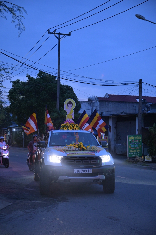 Parade with floats celebrating for the Buddha Birthday 2026