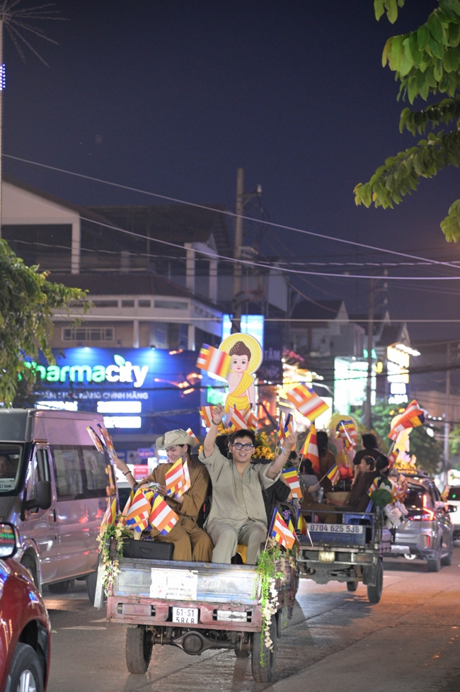 Parade with floats celebrating for the Buddha Birthday 2026