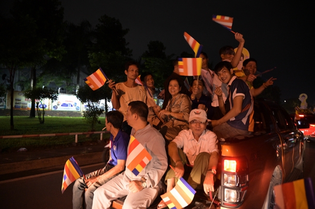 Parade with floats celebrating for the Buddha Birthday 2026