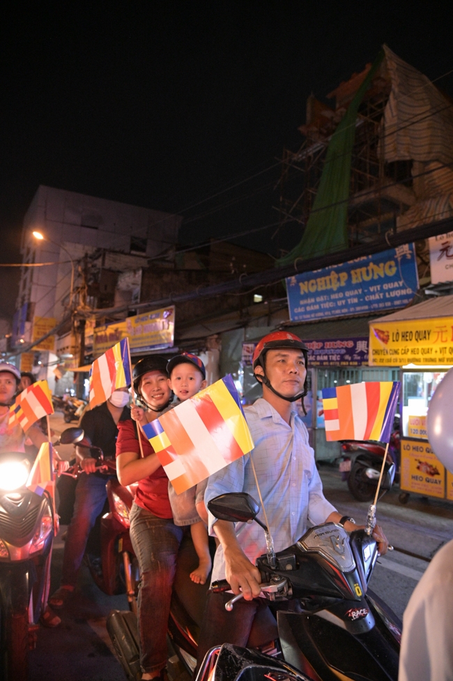 Parade with floats celebrating for the Buddha Birthday 2026