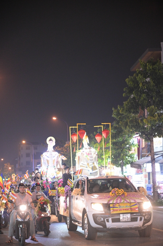 Parade with floats celebrating for the Buddha Birthday 2026