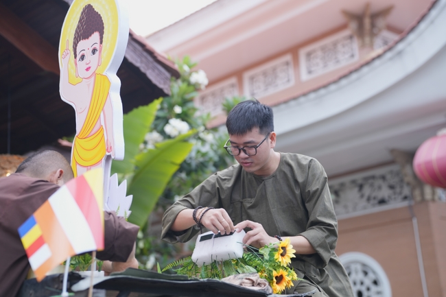 Parade with floats celebrating for the Buddha Birthday 2026