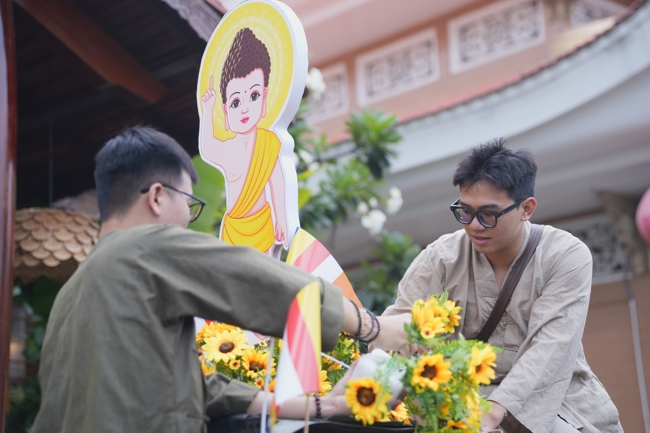 Parade with floats celebrating for the Buddha Birthday 2026