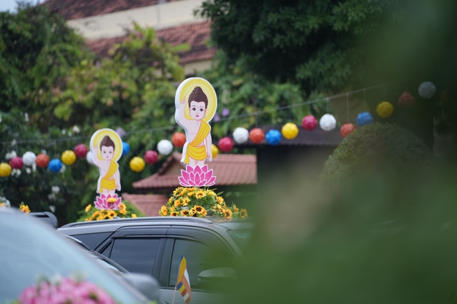 Parade with floats celebrating for the Buddha Birthday 2026