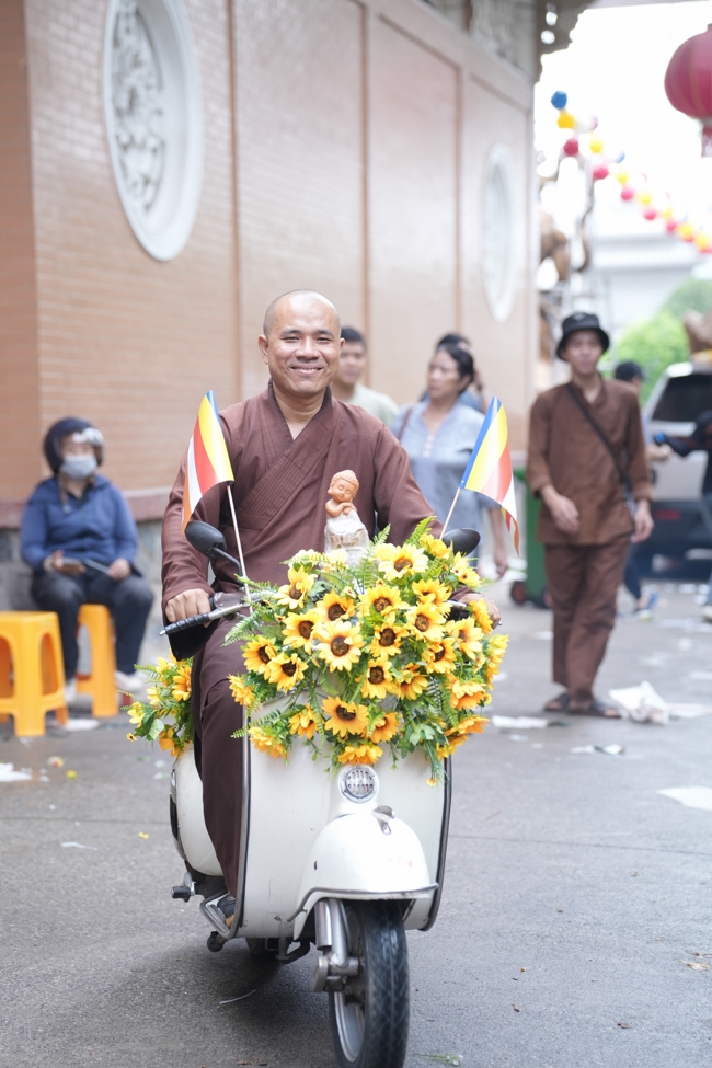 Parade with floats celebrating for the Buddha Birthday 2026