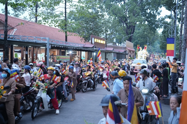 Parade with floats celebrating for the Buddha Birthday 2026