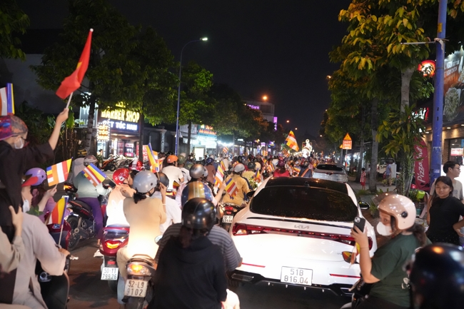 Parade with floats celebrating for the Buddha Birthday 2026