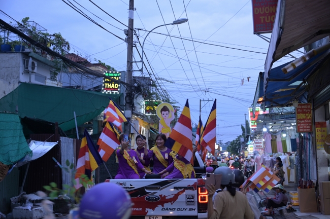 Parade with floats celebrating for the Buddha Birthday 2026