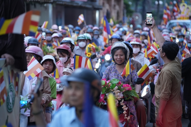 Parade with floats celebrating for the Buddha Birthday 2026