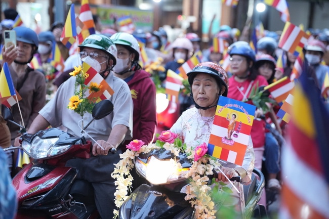 Parade with floats celebrating for the Buddha Birthday 2026