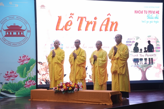 ĐÊM LỄ TRI ÂN TRONG KHÓA TU MÙA HÈ THIẾU NHI - XUẤT GIA GIEO DUYÊN NĂM 2026, CHỦ ĐỀ “BÔNG SEN NHỎ”