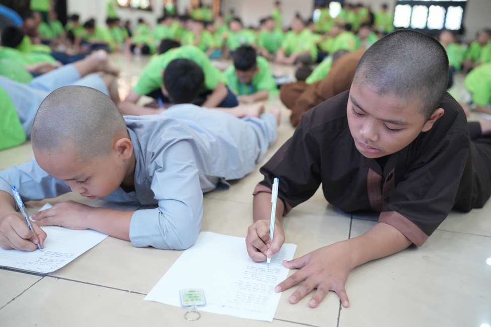Ngày tu học thứ tư KTMH thiếu nhi - Xuất gia gieo duyên năm 2026, chủ đề “Bông Sen Nhỏ”.