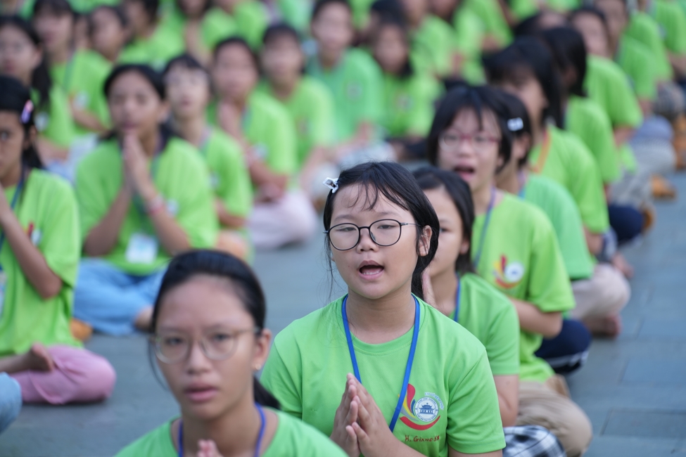 Ngày tu học thứ tư KTMH thiếu nhi - Xuất gia gieo duyên năm 2026, chủ đề “Bông Sen Nhỏ”.