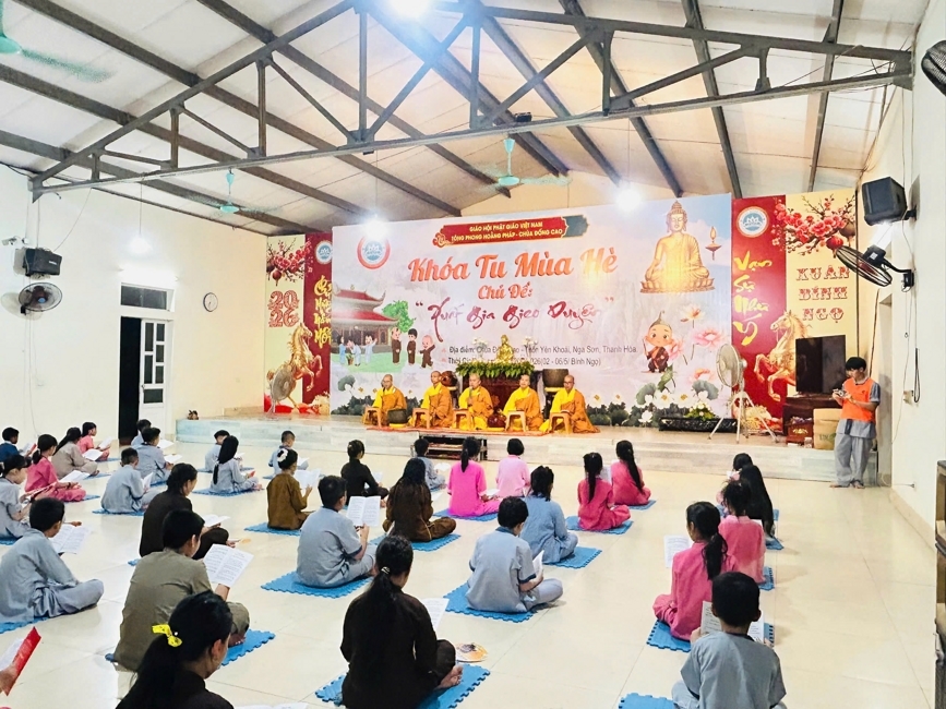 Chùa Đống Cao (Thanh Hóa): Ngày nhập khóa khóa tu mùa hè 2026 lần 10, từ ngày 16-20/06/2026.
