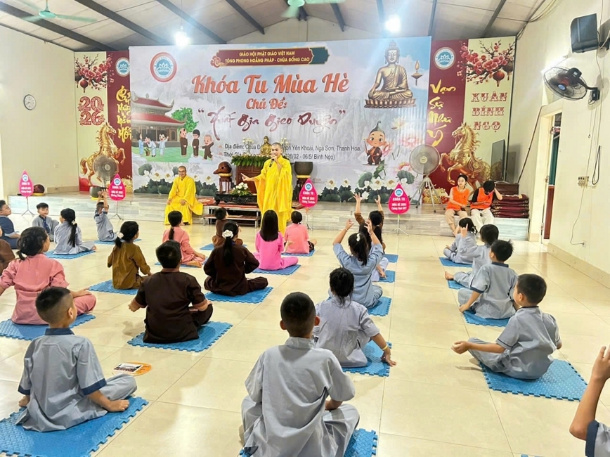 Chùa Đống Cao (Thanh Hóa): Ngày nhập khóa khóa tu mùa hè 2026 lần 10, từ ngày 16-20/06/2026.