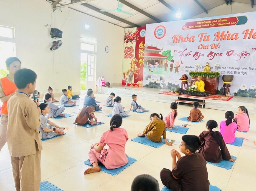 Chùa Đống Cao (Thanh Hóa): Ngày nhập khóa khóa tu mùa hè 2026 lần 10, từ ngày 16-20/06/2026.