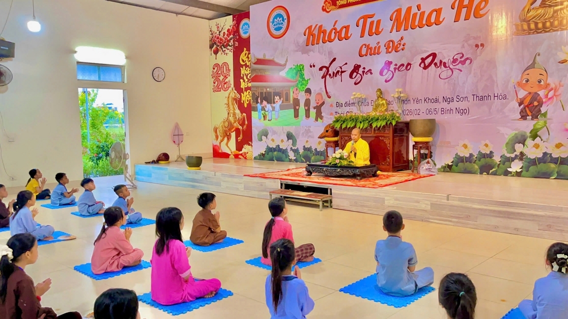 Chùa Đống Cao (Thanh Hóa): Ngày nhập khóa khóa tu mùa hè 2026 lần 10, từ ngày 16-20/06/2026.