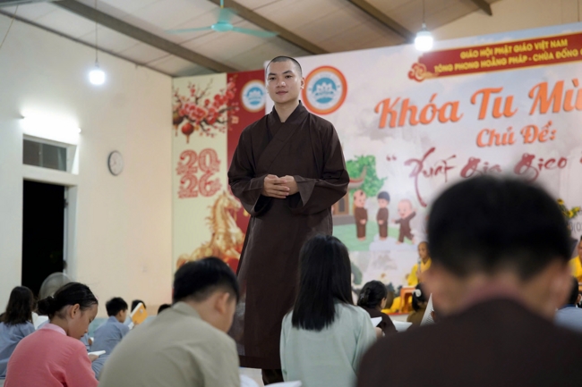 Ngày tu học thứ hai trong Khóa tu mùa hè tại Chùa Đống Cao (Thanh Hóa).