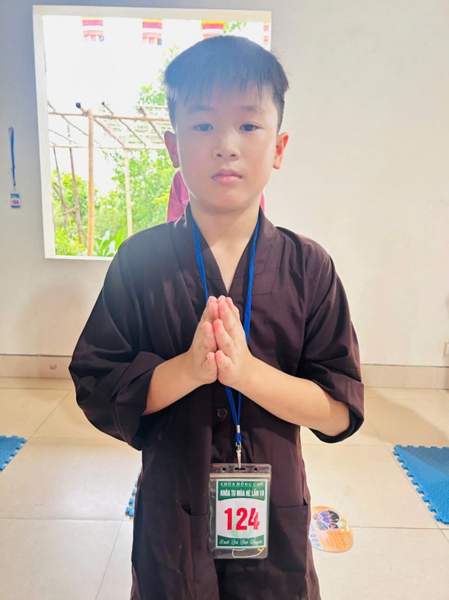 Ngày tu học thứ hai trong Khóa tu mùa hè tại Chùa Đống Cao (Thanh Hóa).