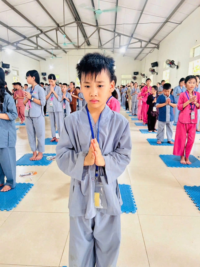 Ngày tu học thứ hai trong Khóa tu mùa hè tại Chùa Đống Cao (Thanh Hóa).