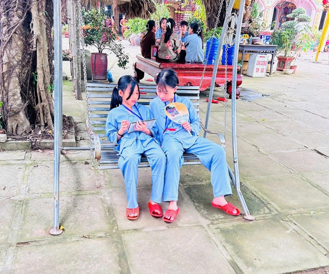Ngày tu học thứ hai trong Khóa tu mùa hè tại Chùa Đống Cao (Thanh Hóa).