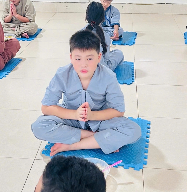 Ngày tu học thứ hai trong Khóa tu mùa hè tại Chùa Đống Cao (Thanh Hóa).