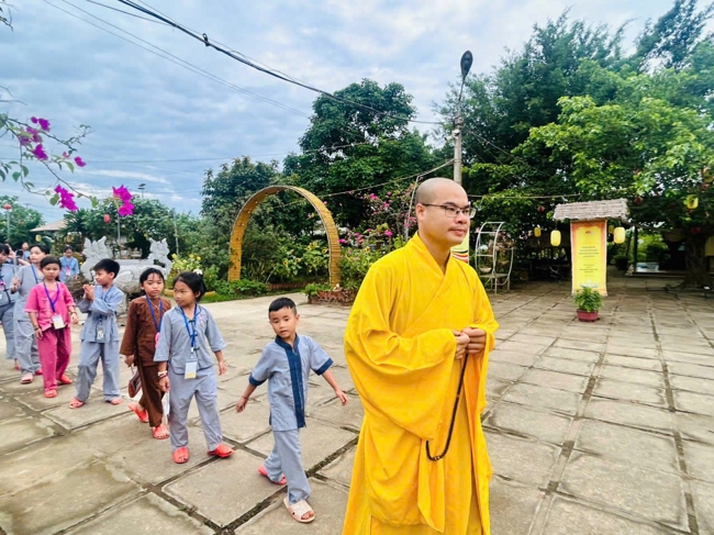 Ngày tu học thứ hai trong Khóa tu mùa hè tại Chùa Đống Cao (Thanh Hóa).