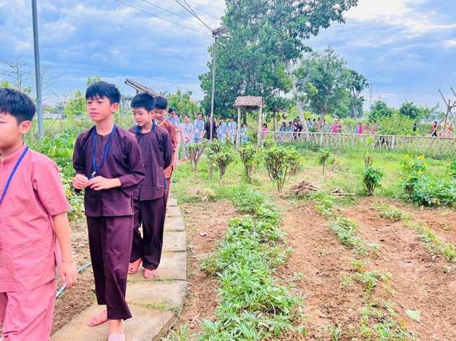 Ngày tu học thứ hai trong Khóa tu mùa hè tại Chùa Đống Cao (Thanh Hóa).