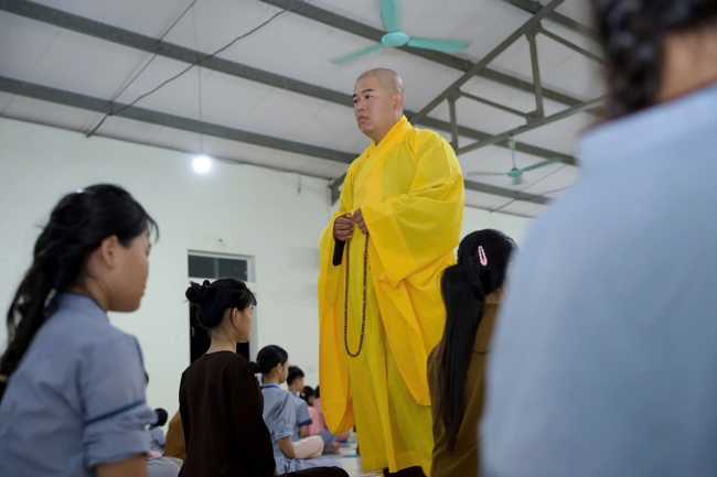 Ngày tu học thứ hai trong Khóa tu mùa hè tại Chùa Đống Cao (Thanh Hóa).