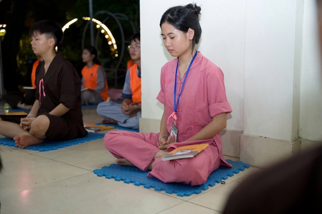 Ngày tu học thứ hai trong Khóa tu mùa hè tại Chùa Đống Cao (Thanh Hóa).