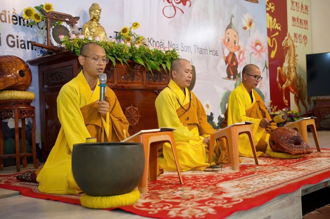 Ngày tu học thứ hai trong Khóa tu mùa hè tại Chùa Đống Cao (Thanh Hóa).