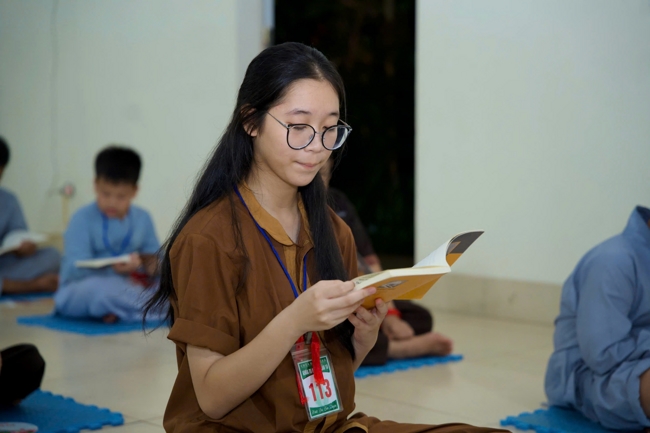 Ngày tu học thứ hai trong Khóa tu mùa hè tại Chùa Đống Cao (Thanh Hóa).