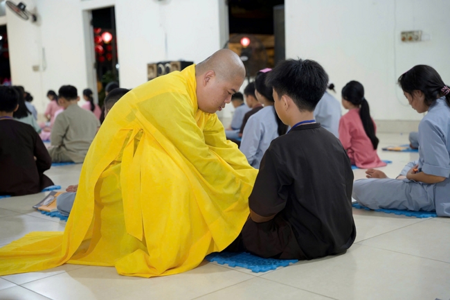 Ngày tu học thứ hai trong Khóa tu mùa hè tại Chùa Đống Cao (Thanh Hóa).
