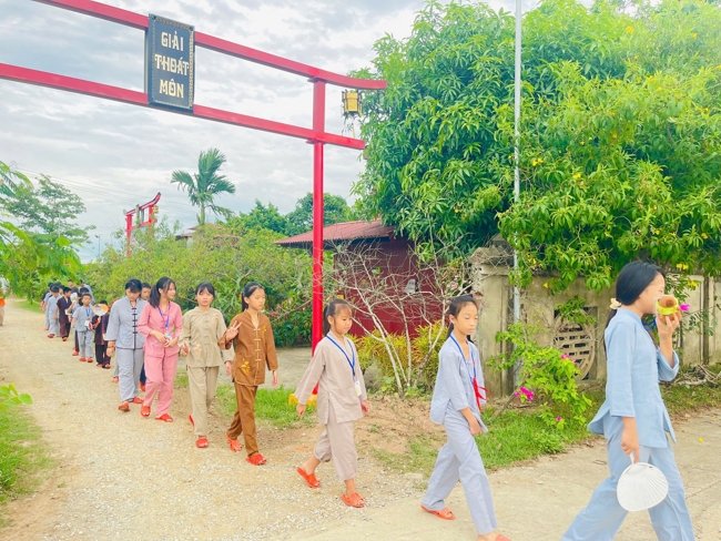Ngày tu học thứ tư trong Khóa tu mùa hè tại Chùa Đống Cao (Thanh Hóa).