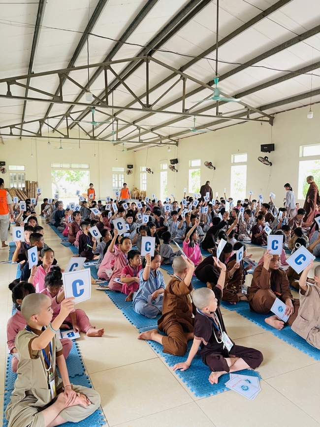 Ngày tu học thứ tư trong Khóa tu mùa hè tại Chùa Đống Cao (Thanh Hóa).