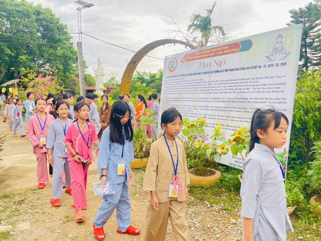 Ngày tu học thứ tư trong Khóa tu mùa hè tại Chùa Đống Cao (Thanh Hóa).
