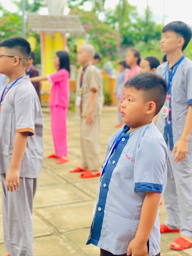 Ngày tu học thứ tư trong Khóa tu mùa hè tại Chùa Đống Cao (Thanh Hóa).