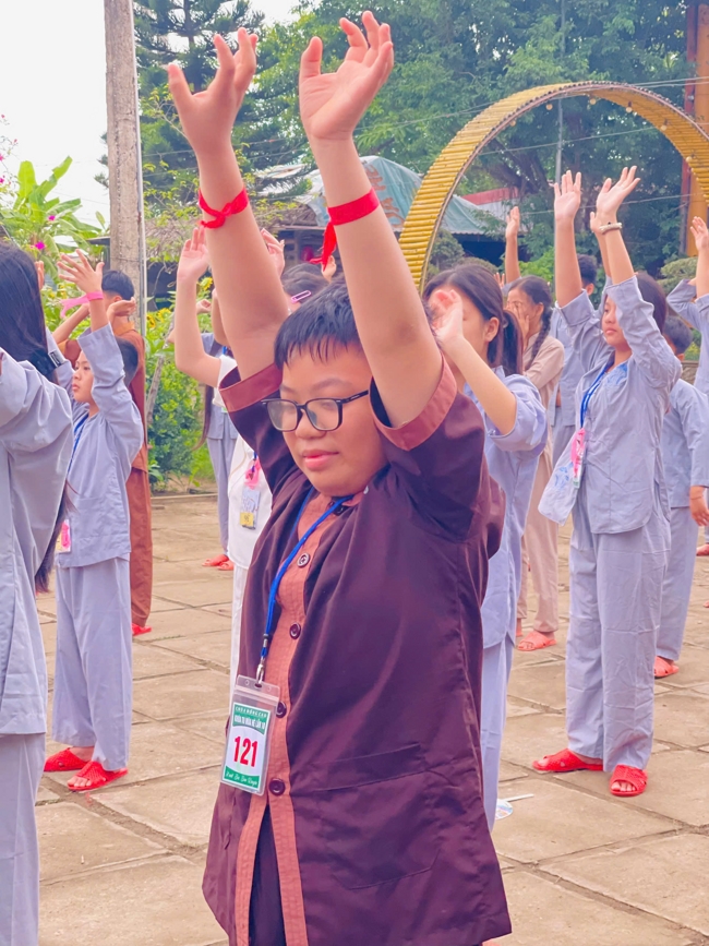 Ngày tu học thứ tư trong Khóa tu mùa hè tại Chùa Đống Cao (Thanh Hóa).