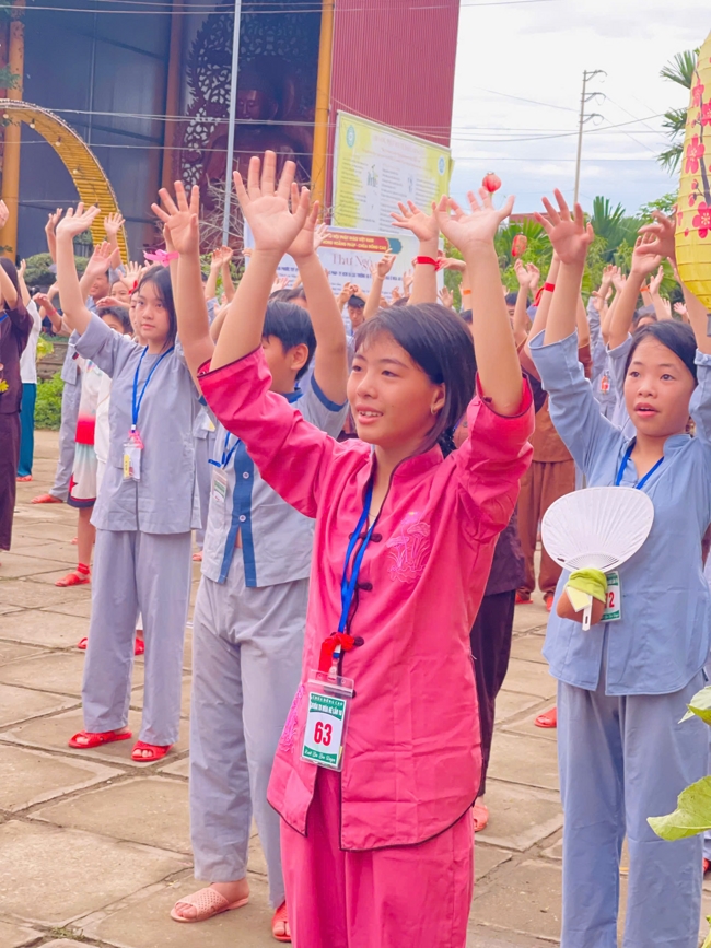 Ngày tu học thứ tư trong Khóa tu mùa hè tại Chùa Đống Cao (Thanh Hóa).