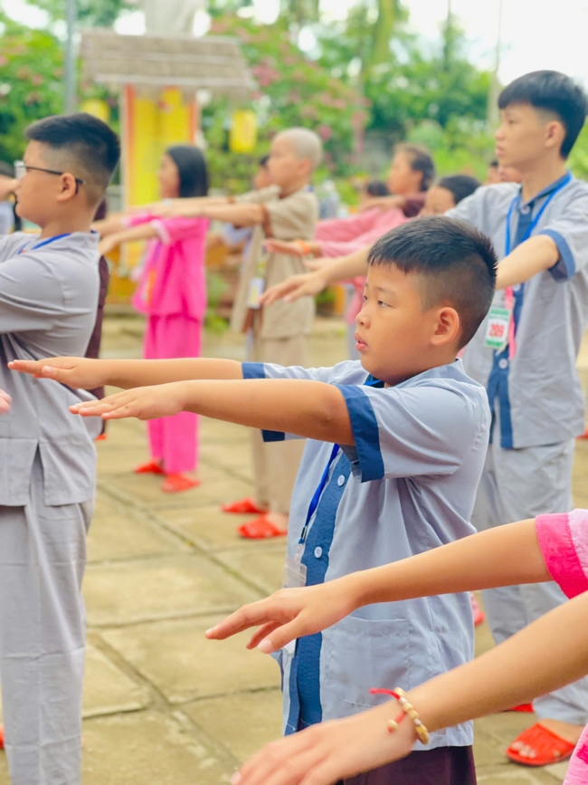 Ngày tu học thứ tư trong Khóa tu mùa hè tại Chùa Đống Cao (Thanh Hóa).
