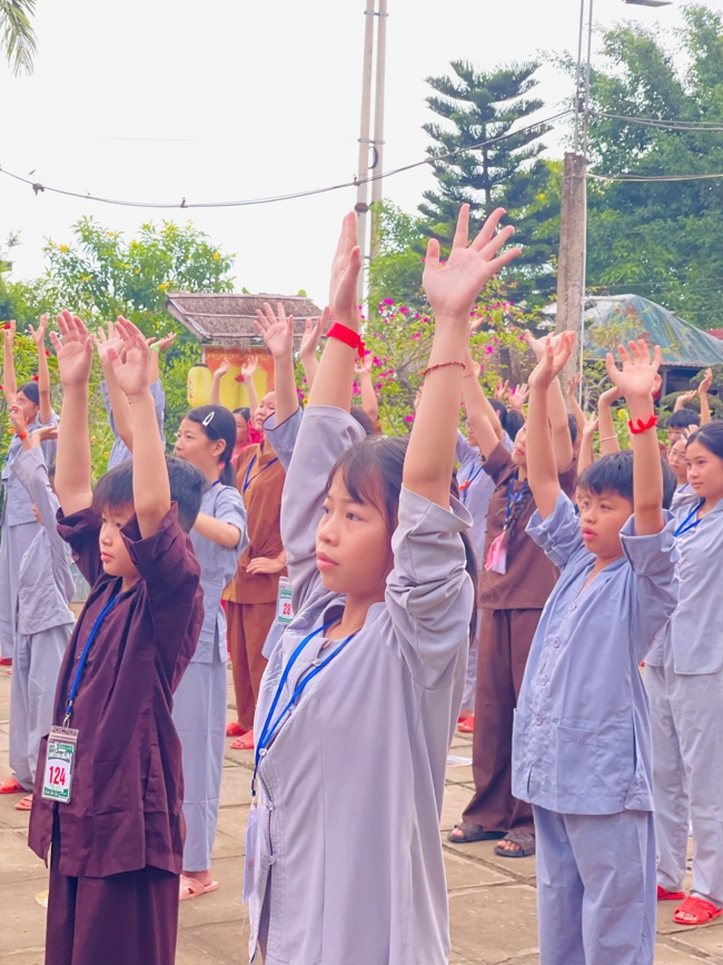 Ngày tu học thứ tư trong Khóa tu mùa hè tại Chùa Đống Cao (Thanh Hóa).