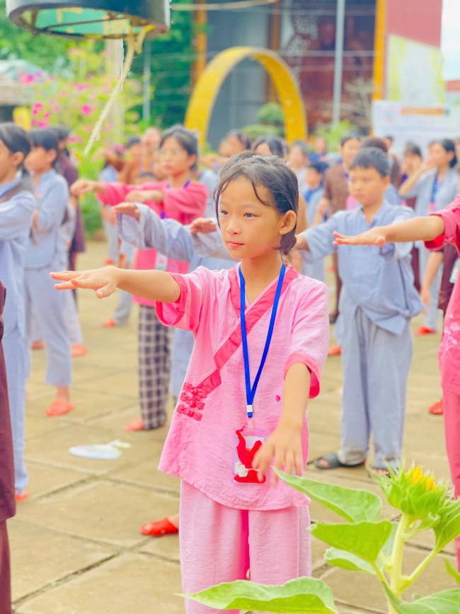Ngày tu học thứ tư trong Khóa tu mùa hè tại Chùa Đống Cao (Thanh Hóa).