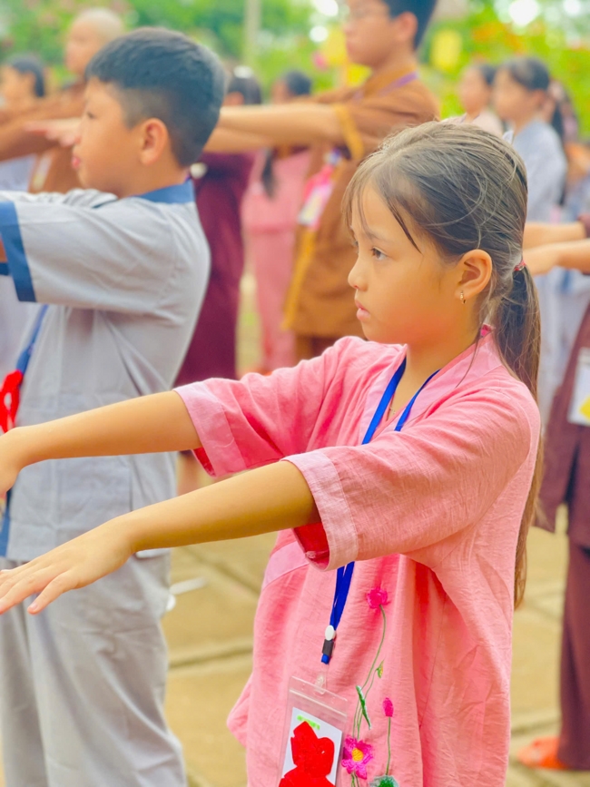 Ngày tu học thứ tư trong Khóa tu mùa hè tại Chùa Đống Cao (Thanh Hóa).
