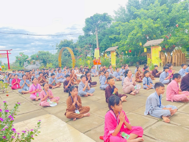 Ngày tu học thứ tư trong Khóa tu mùa hè tại Chùa Đống Cao (Thanh Hóa).