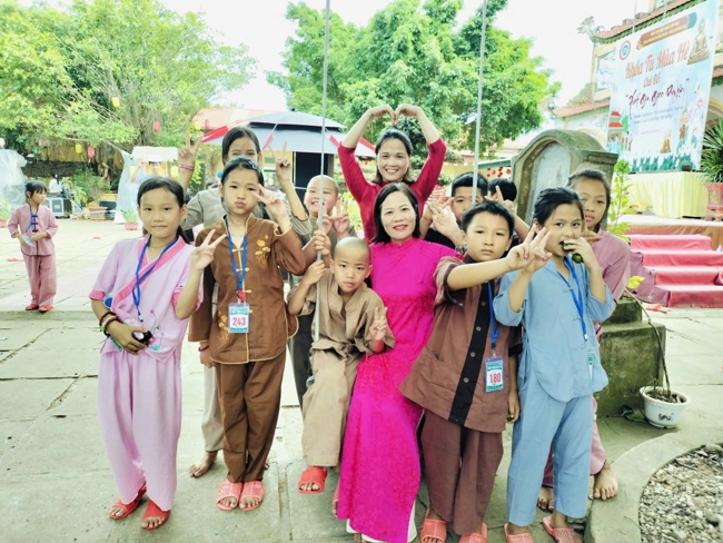 Ngày tu học thứ tư trong Khóa tu mùa hè tại Chùa Đống Cao (Thanh Hóa).